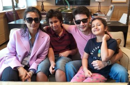 Namrata Shirodkar with his family