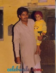 Abhinay Sharma with his father