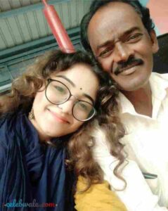 dhanushree with her father
