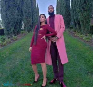 Nipsey Hussle with her wife