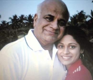 Shamita Shetty with her Father Late Surendra Shetty