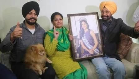 Harnaaz Sandhu family & Parents