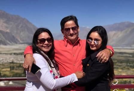 Tridha Choudhury with her family