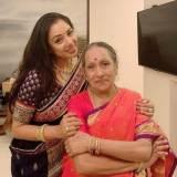 Rupali Ganguly with her mother Rajani Ganguly