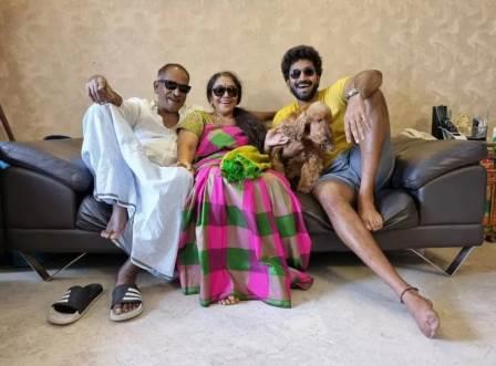 Aadhi Pinisetty with his family