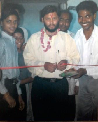 Dr Krishna N Sharma during the inaugaration of his first business