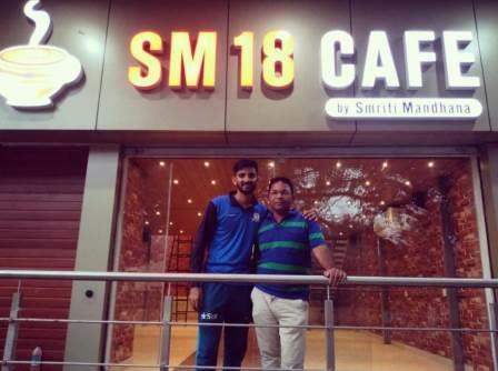 Smriti Mandhana restaurant SM18 Cafe