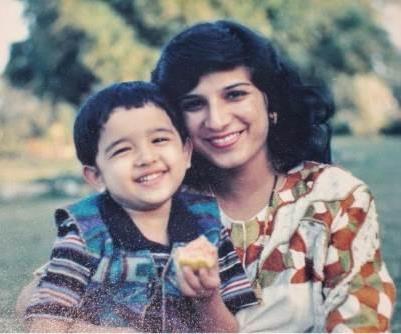 Shirley Setia with her mother in his childhood