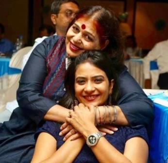 Aditi Dev Sharma with her mother Anila Sharma