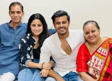 Aishwarya Sharma with her family