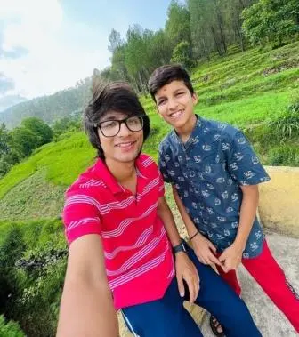Sourav Joshi with his brother