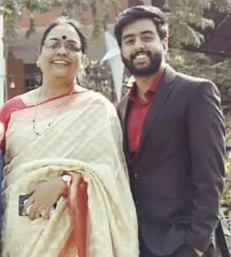 Yashraj Mukhate with his mother Vaishali Mukhate