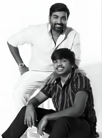 Vijay Sethupathi with his son Surya Sethupathi