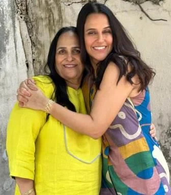 Neha Dhupia with her mother Babli Dhupia
