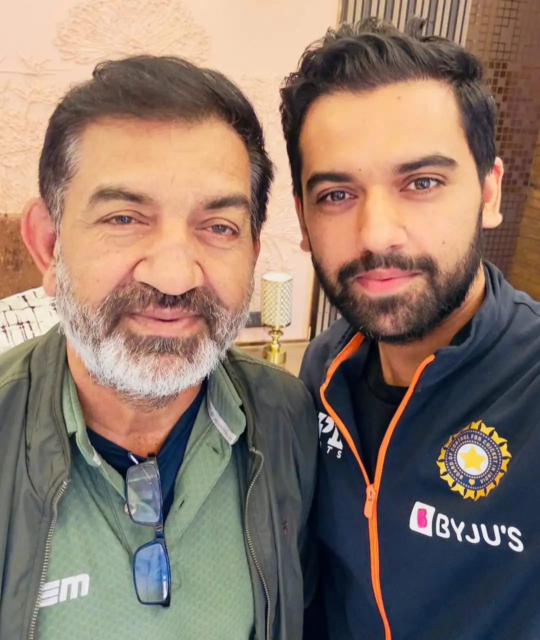 Deepak Chahar with his father Lokendra Singh Chahar