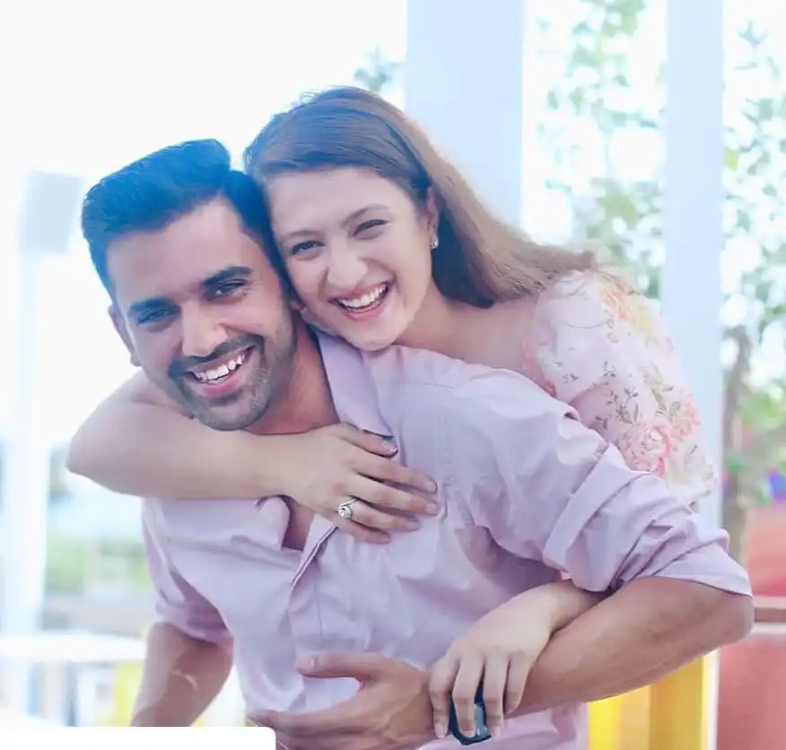 Deepak Chahar with his wife Jaya Bhardwaj